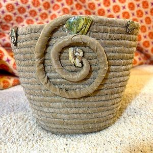 Handmade rope basket